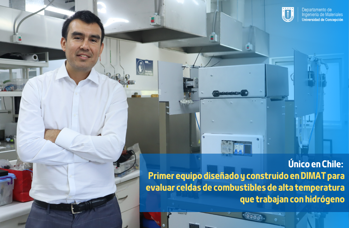 Único en Chile: Primer equipo diseñado y construido en DIMAT para evaluar celdas de combustibles de alta temperatura que trabajan con hidrógeno